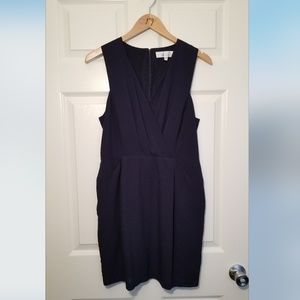 Navy Blue Sleeveless Saffron Dress